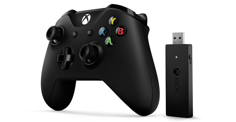 Microsoft Manette Xbox One avec Adaptateur sans Fil pour PC - Noir