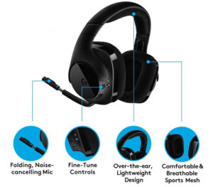 Logitech G533 - Casque Gaming sans Fil