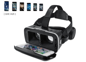 HAMSWAN Casque VR et Lunettes 3D Réalité Virtuelle avec Casque Intégré