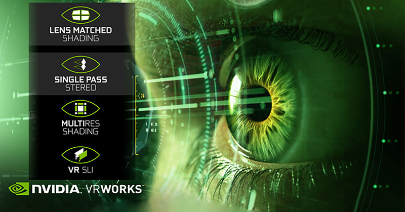 Les cartes graphiques dotées de VRWorks