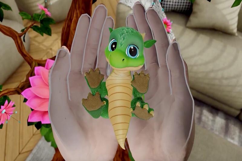 Découvrez Eggy : Le Simulateur de Compagnons en Réalité Mixte pour Élever un Dragon sur Quest Aujourd'hui