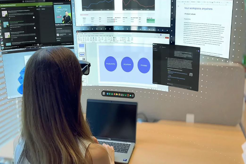 Spacetop dévoile une application Windows pour transformer les ordinateurs portables en vastes espaces de travail en réalité augmentée
