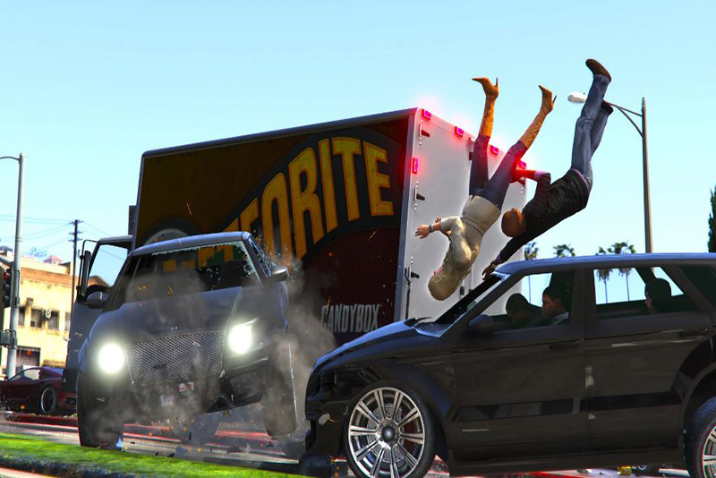 Leeds une collision automobile perturbe une session de GTA 5