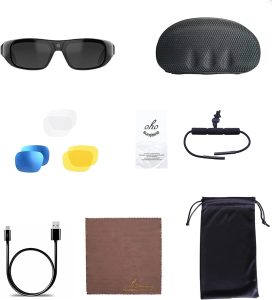 Details Lunettes OhO Sunshine Video Glasses 4K Pro Test Complet et Avis 2025