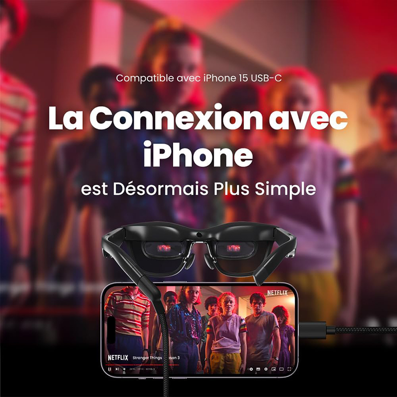Details Test et Avis XREAL Air 2 AR Lunettes - Écran Portable jusqu'à 330 Pouces