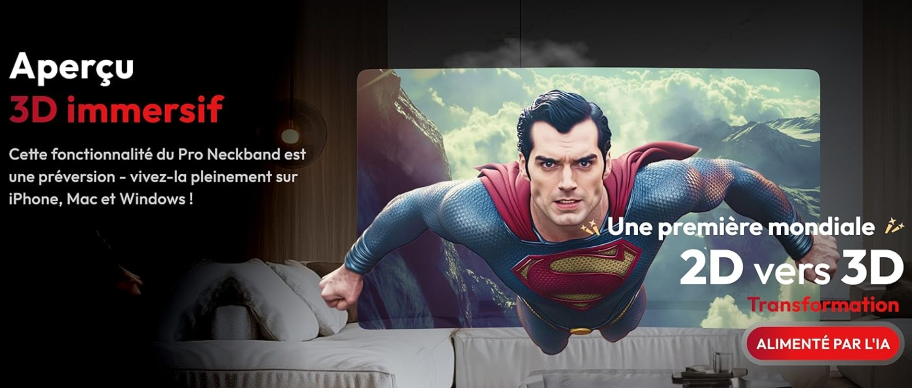 MON Test COMPLET du VITURE Pro Neckband - Gaming et Streaming - Conversion 2D vers 3D Feature Anecdotique