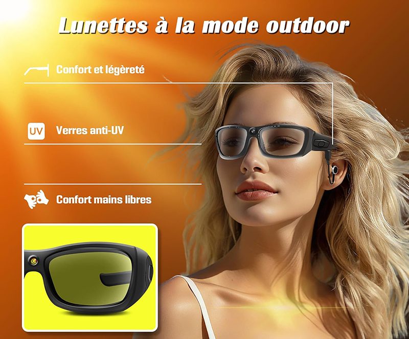 Test Complet - des Lunettes Chujianxi avec Caméra 4K Sport et Technologie Réunis