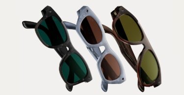 Lunettes connectées Ray-Ban Meta Gen 3 : Wayfarer noire verres verts, Zena bleu translucide verres bruns et Aviator écaille verres olive, avec caméra dans la monture